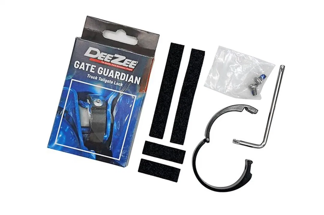 DZ97970 – DEE ZEE Tailgate Lock, Prevents Tailgate Removal Direct Fit Black Aluminum With Mounting Hardware